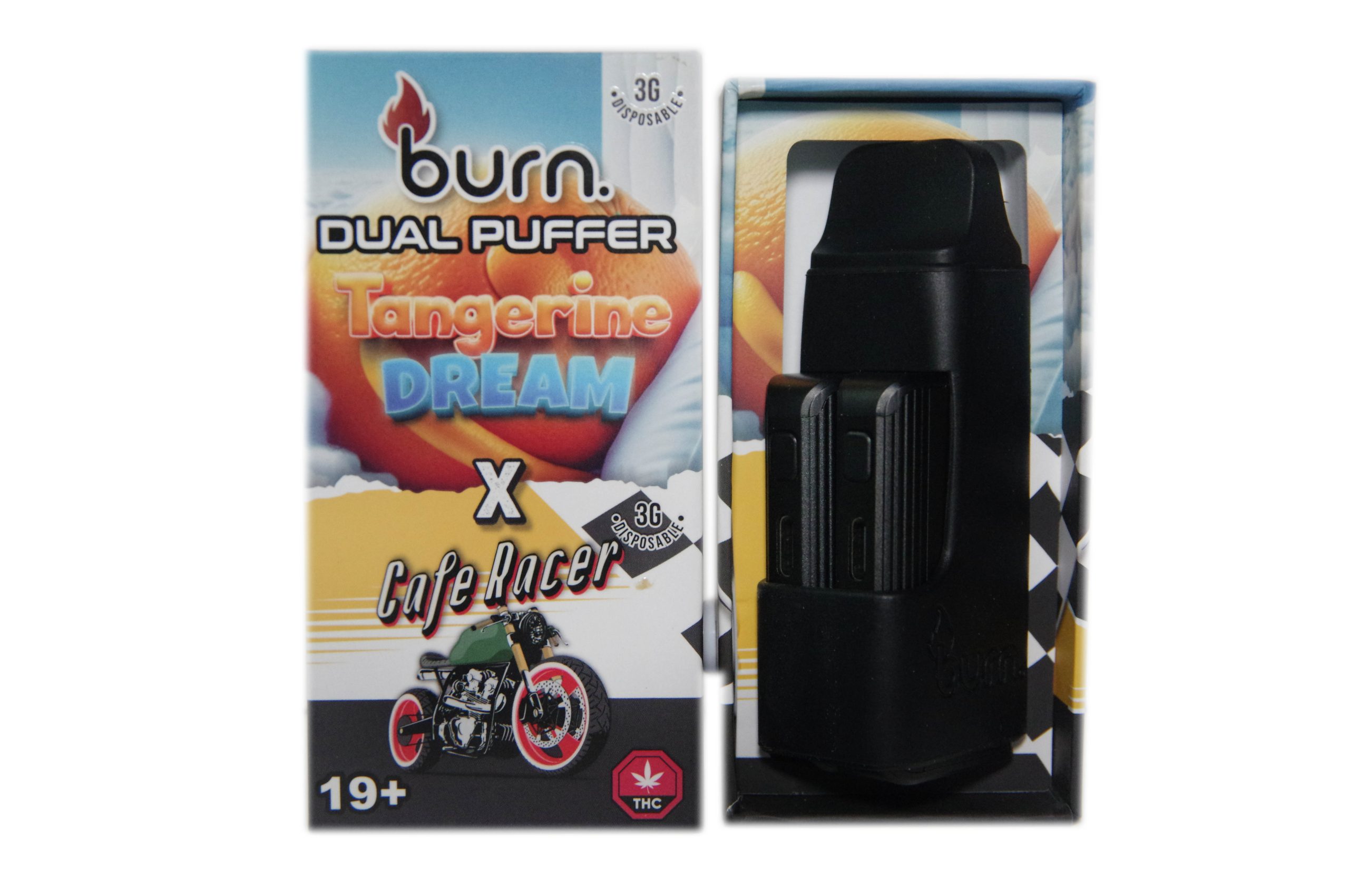 Burn Extracts - Dual 3 Gram Puffer – Tangerine Dream + Cafe Racer (3 Grams + 3 Gram)