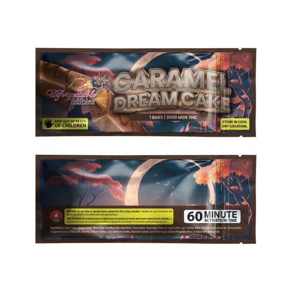 Unforgettable Edibles - Caramel Dream Cake - 2000MG THC