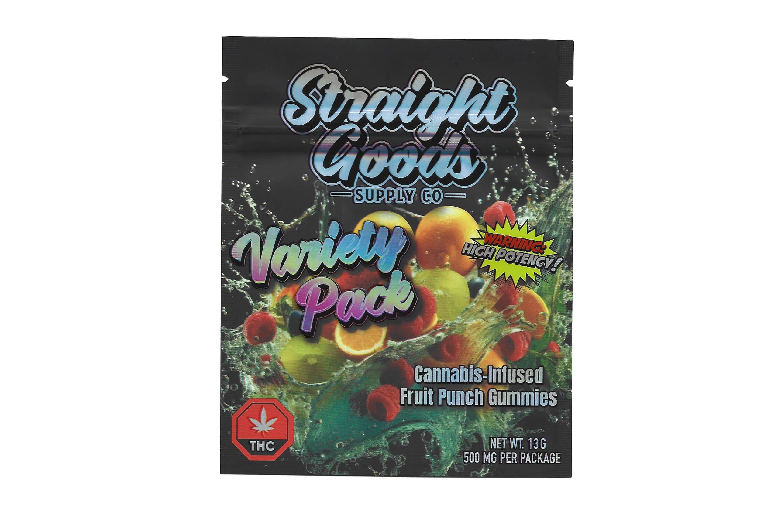 Straight Goods Edibles – Variety Pack (500mg THC)