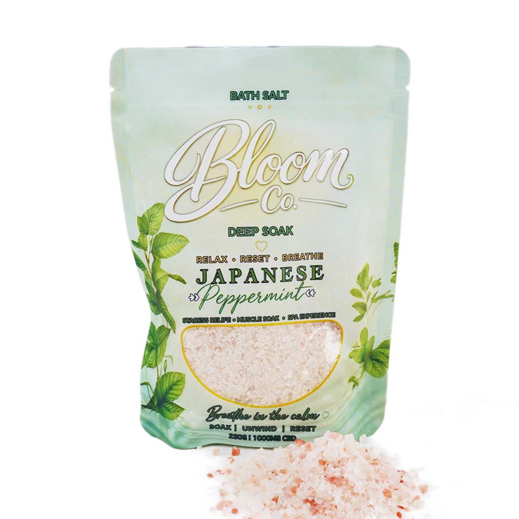 Bloom Co. - Japanese Peppermint Bath Salts - 1000MG