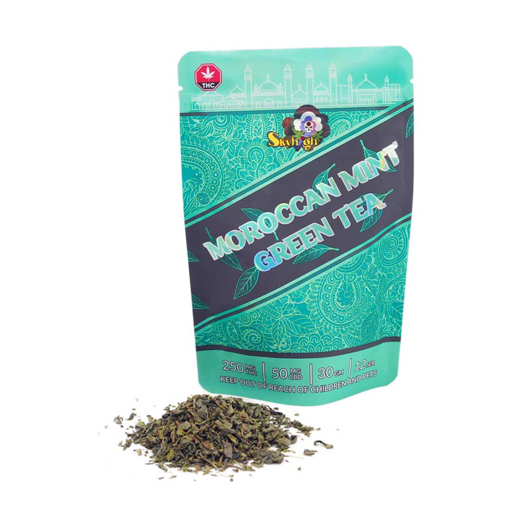 Buy Sky High Tea - Moroccan Mint Green Tea - 250mg THC + 50mg CBD at Elite Cannabis Online Shop